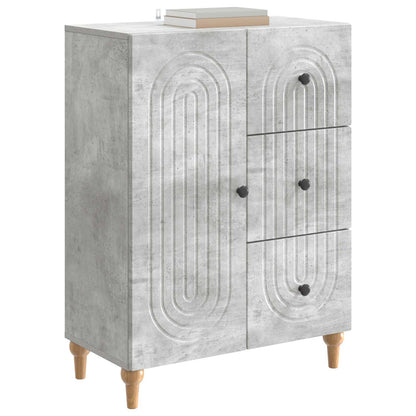 vidaXL Sideboard Concrete Grey 66 x 34.5 x 90 cm Engineered Wood