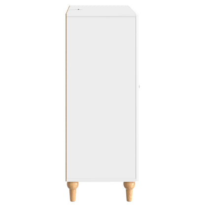 vidaXL Sideboard High Gloss White 66 x 34.5 x 90 cm Engineered Wood