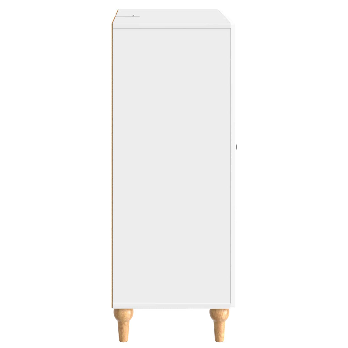 vidaXL Sideboard High Gloss White 66 x 34.5 x 90 cm Engineered Wood