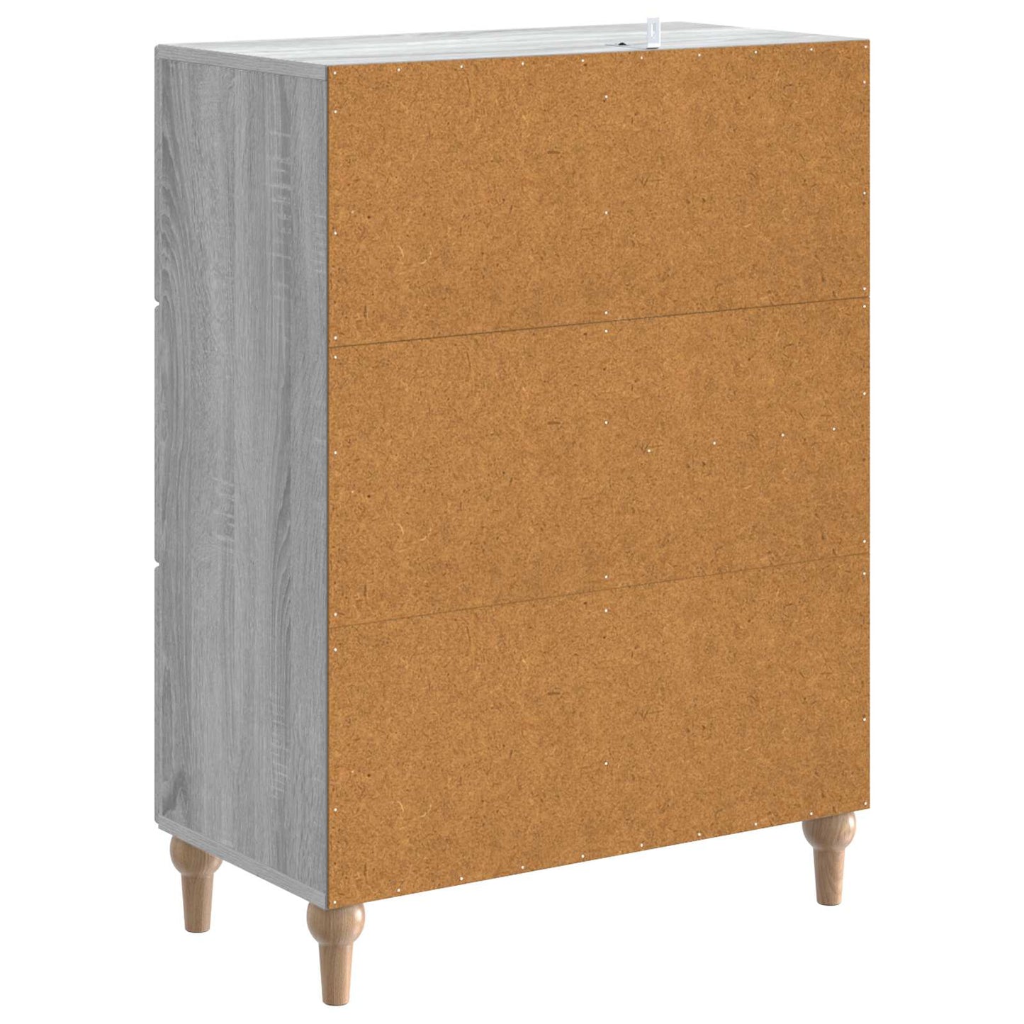 vidaXL Sideboard Grey Sonoma 66 x 34.5 x 90 cm Engineered Wood