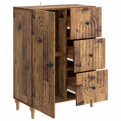 vidaXL Sideboard Old Wood 66 x 34.5 x 90 cm Engineered Wood
