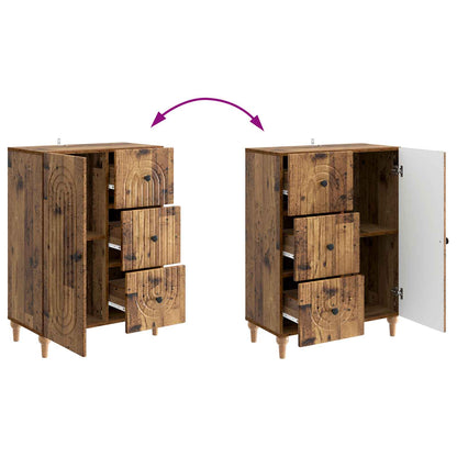 vidaXL Sideboard Old Wood 66 x 34.5 x 90 cm Engineered Wood