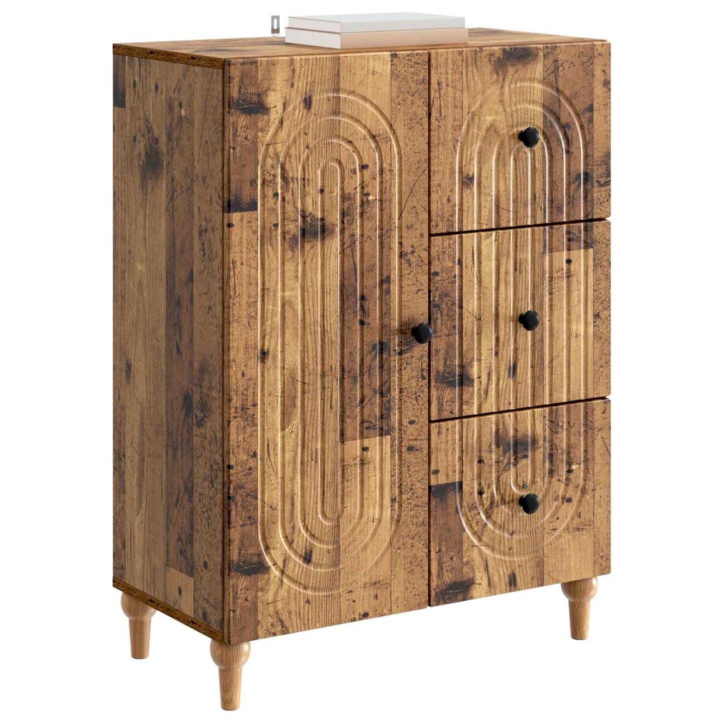 vidaXL Sideboard Old Wood 66 x 34.5 x 90 cm Engineered Wood
