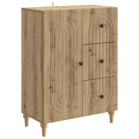 vidaXL Sideboard Artisan Oak 66 x 34.5 x 90 cm Engineered Wood