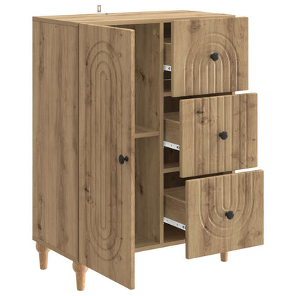 vidaXL Sideboard Artisan Oak 66 x 34.5 x 90 cm Engineered Wood