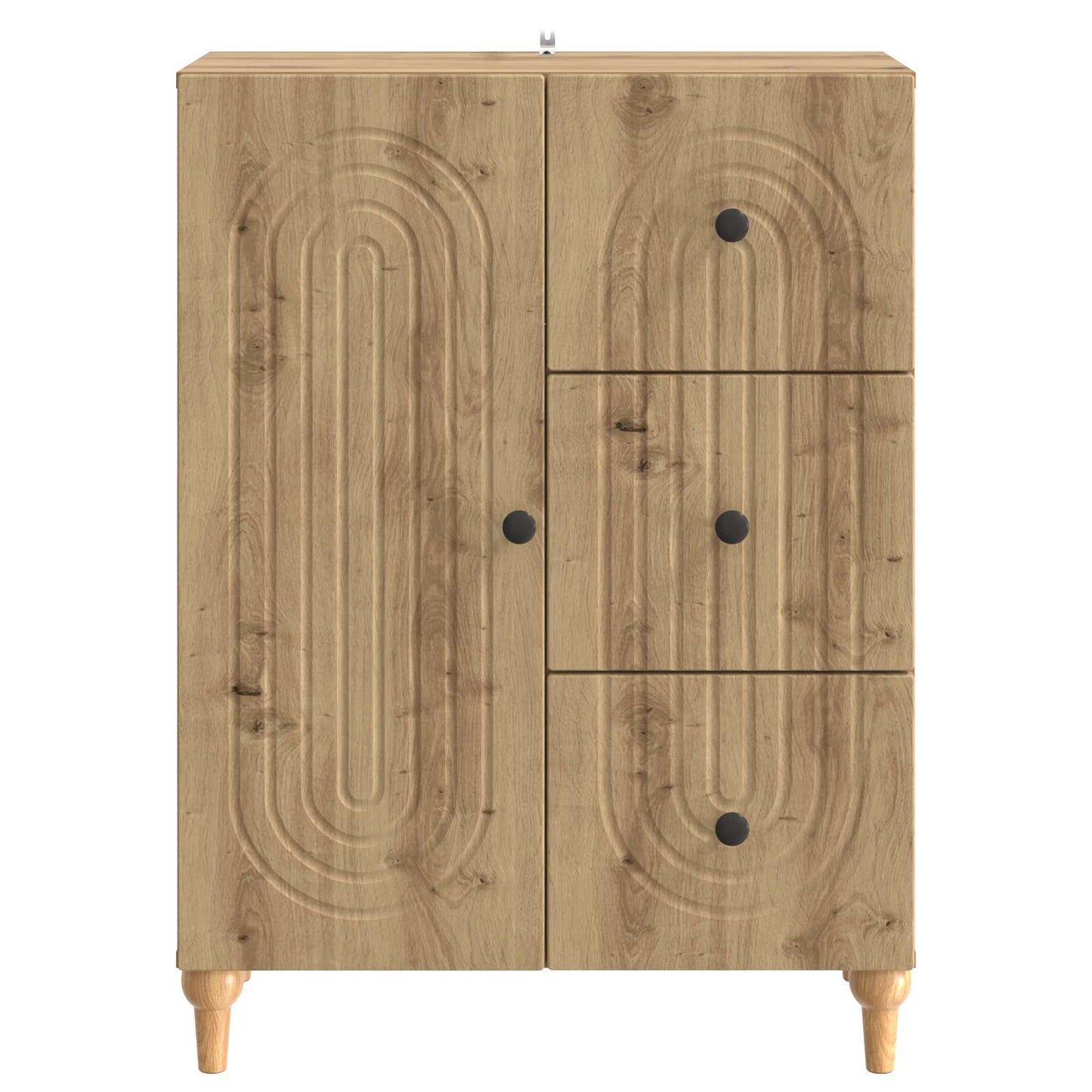 vidaXL Sideboard Artisan Oak 66 x 34.5 x 90 cm Engineered Wood
