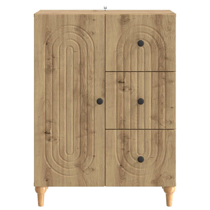 vidaXL Sideboard Artisan Oak 66 x 34.5 x 90 cm Engineered Wood
