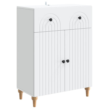 vidaXL Sideboard with Drawer White 66 x 34.5 x 90 cm Engineered Wood