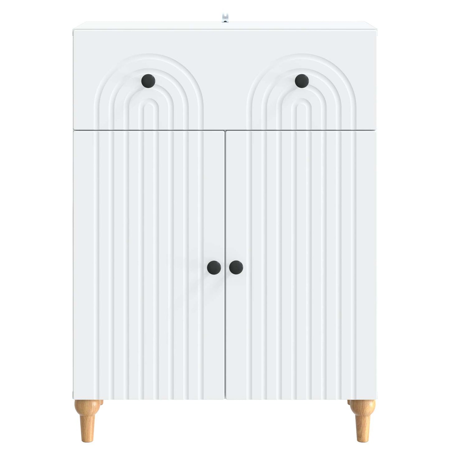 vidaXL Sideboard with Drawer White 66 x 34.5 x 90 cm Engineered Wood