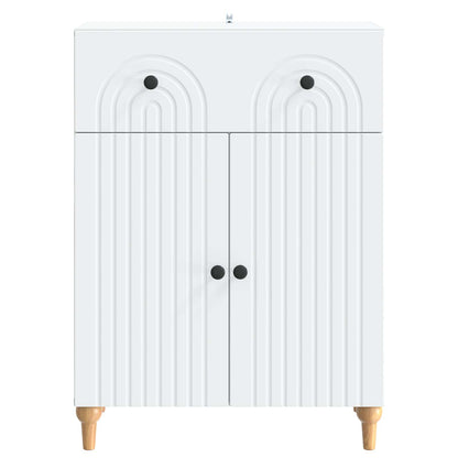 vidaXL Sideboard with Drawer White 66 x 34.5 x 90 cm Engineered Wood