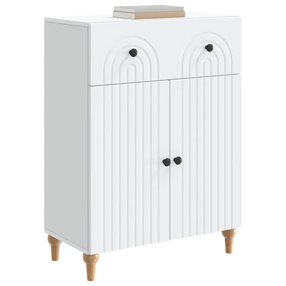 vidaXL Sideboard with Drawer White 66 x 34.5 x 90 cm Engineered Wood