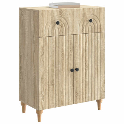 vidaXL Sideboard Sonoma Oak 66 x 34.5 x 90 cm Engineered Wood