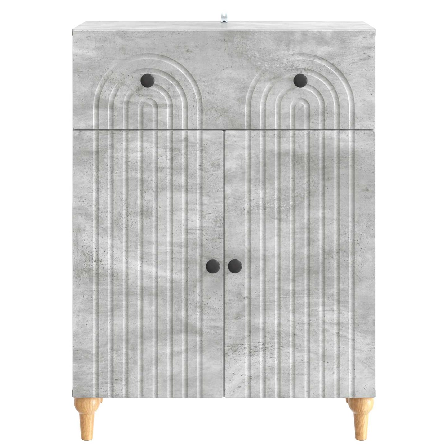 vidaXL Sideboard Concrete Grey 66 x 34.5 x 90 cm Engineered Wood
