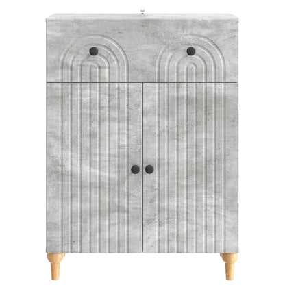 vidaXL Sideboard Concrete Grey 66 x 34.5 x 90 cm Engineered Wood
