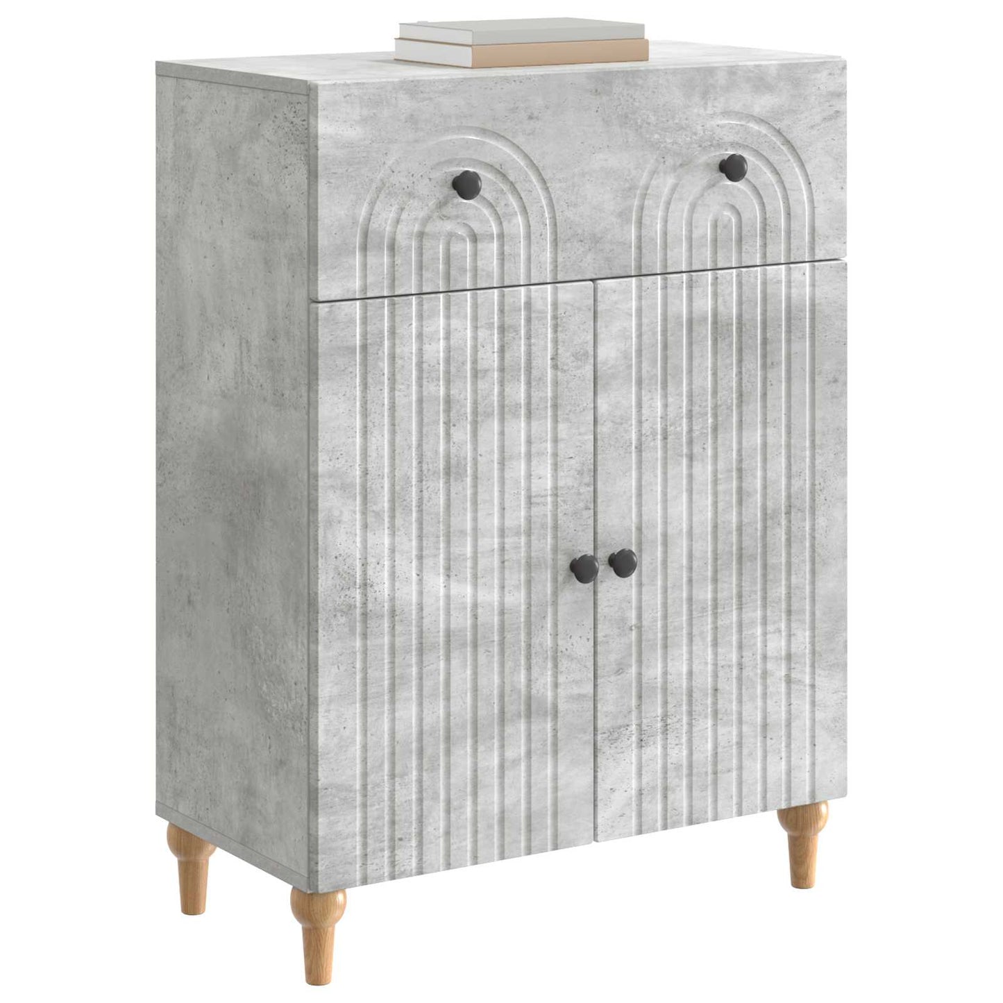 vidaXL Sideboard Concrete Grey 66 x 34.5 x 90 cm Engineered Wood