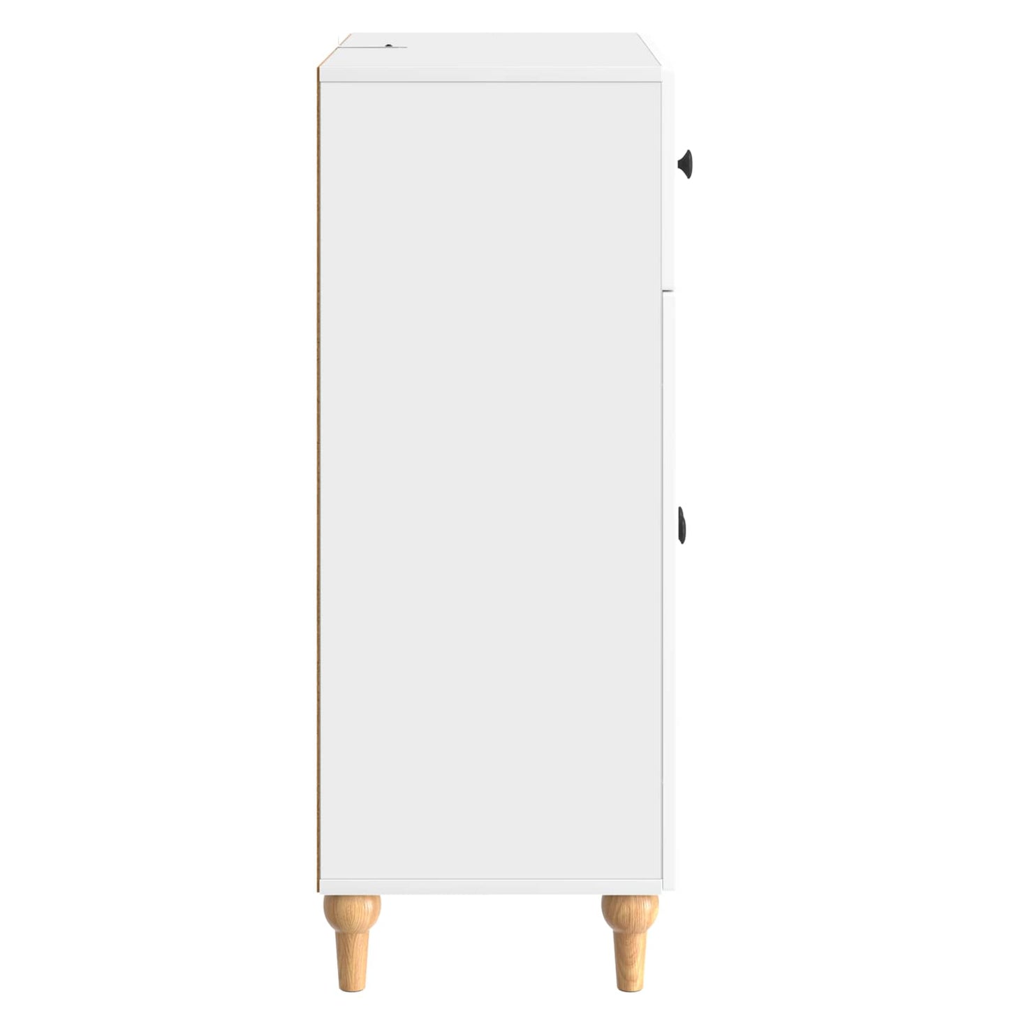 vidaXL Sideboard High Gloss White 66 x 34.5 x 90 cm Engineered Wood