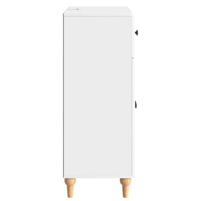 vidaXL Sideboard High Gloss White 66 x 34.5 x 90 cm Engineered Wood