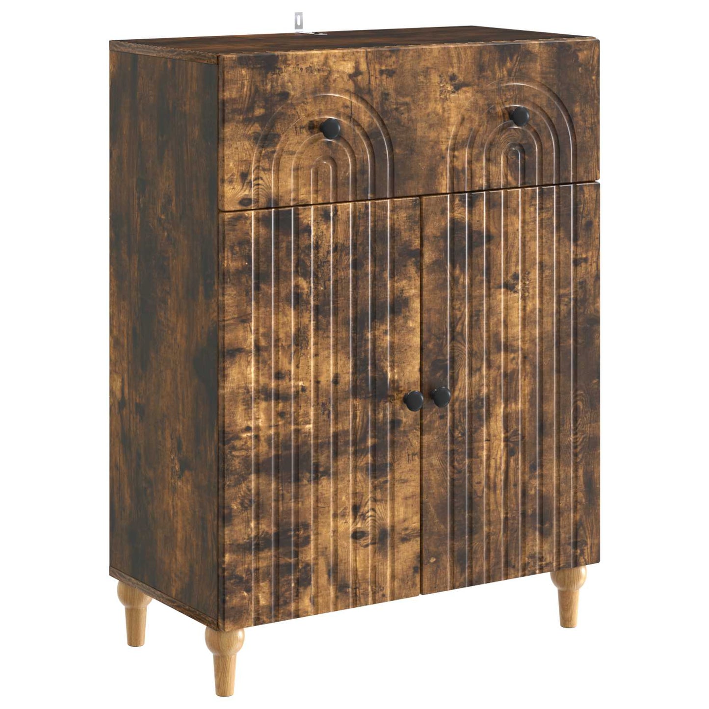 vidaXL Sideboard Smoked Oak 66 x 34.5 x 90 cm Engineered Wood
