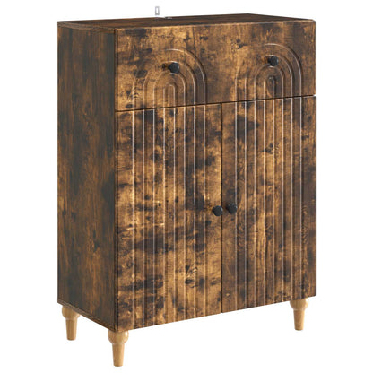 vidaXL Sideboard Smoked Oak 66 x 34.5 x 90 cm Engineered Wood
