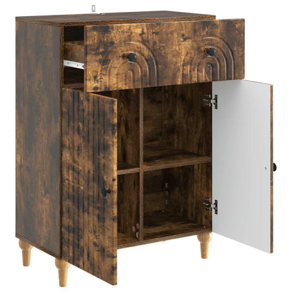 vidaXL Sideboard Smoked Oak 66 x 34.5 x 90 cm Engineered Wood