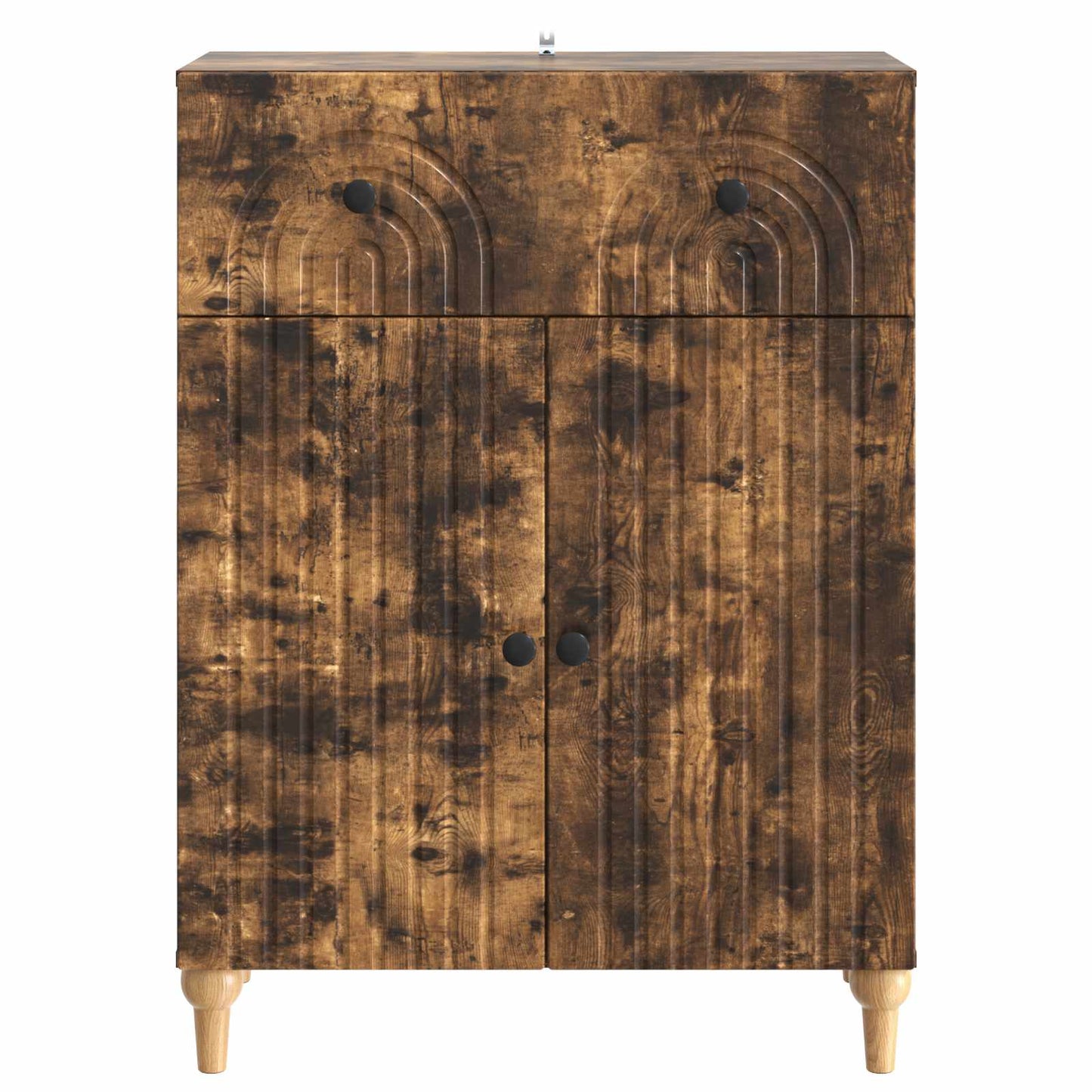 vidaXL Sideboard Smoked Oak 66 x 34.5 x 90 cm Engineered Wood