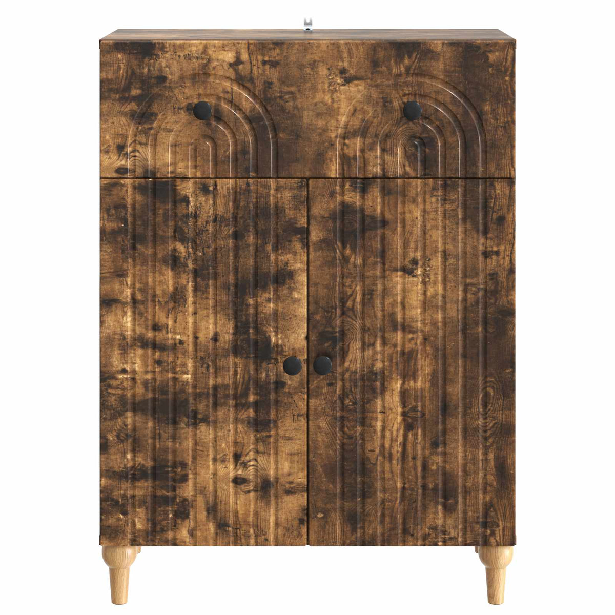 vidaXL Sideboard Smoked Oak 66 x 34.5 x 90 cm Engineered Wood