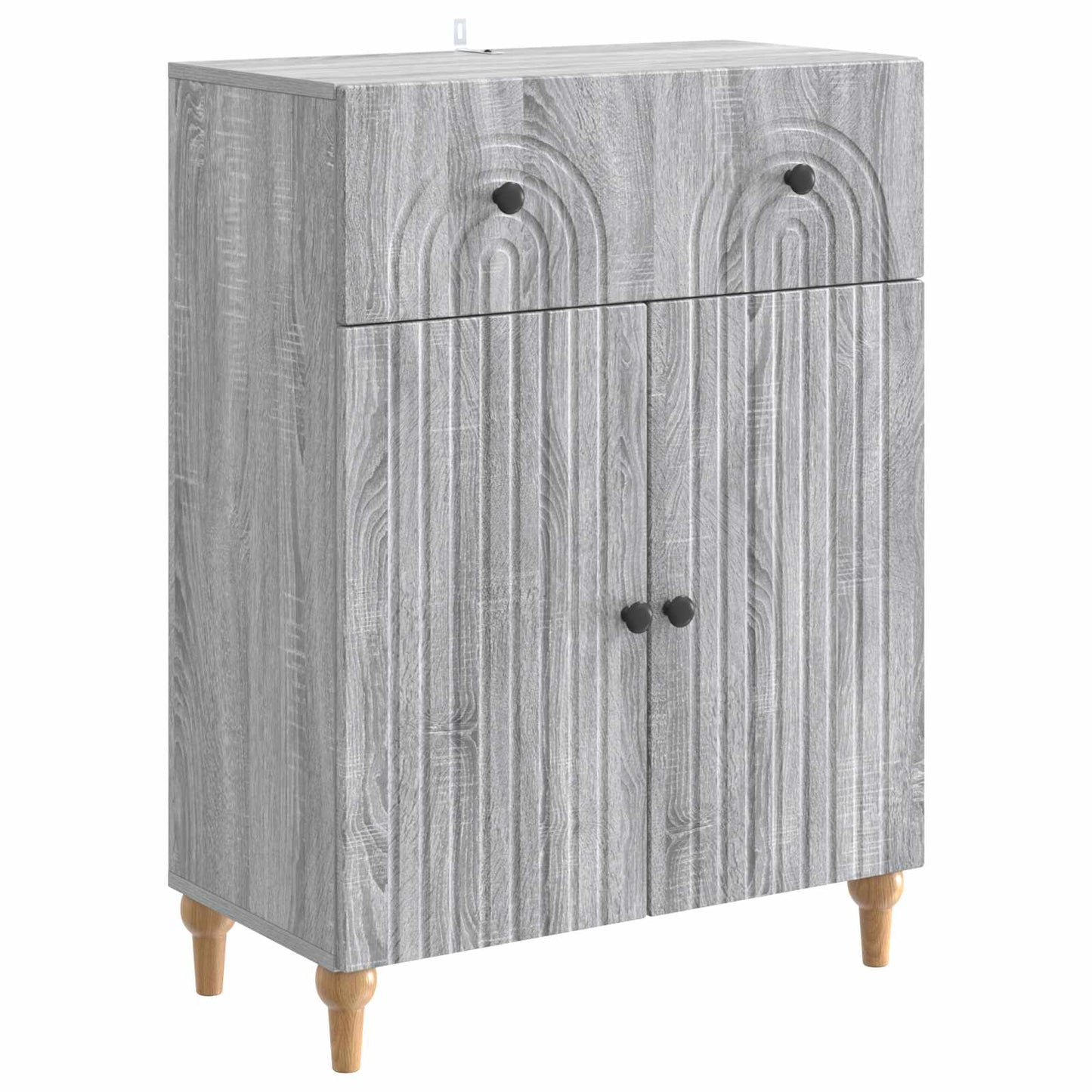 vidaXL Sideboard Grey Sonoma 66 x 34.5 x 90 cm Engineered Wood