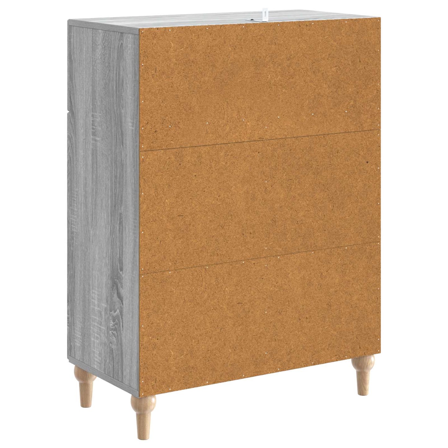 vidaXL Sideboard Grey Sonoma 66 x 34.5 x 90 cm Engineered Wood