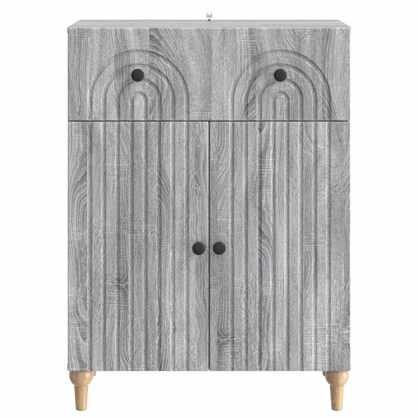 vidaXL Sideboard Grey Sonoma 66 x 34.5 x 90 cm Engineered Wood