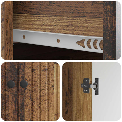 vidaXL Sideboard Old Wood 66 x 34.5 x 90 cm Engineered Wood