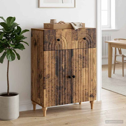 vidaXL Sideboard Old Wood 66 x 34.5 x 90 cm Engineered Wood