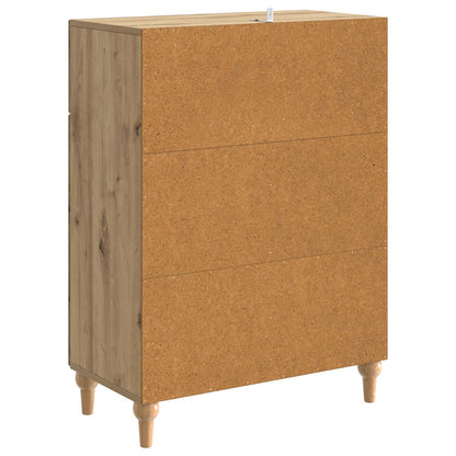 vidaXL Sideboard Artisan Oak 66 x 34.5 x 90 cm Engineered Wood