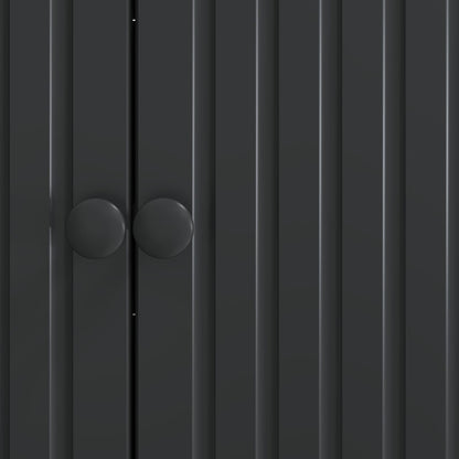 vidaXL Sideboard Black 89 x 34.5 x 80 cm Engineered Wood