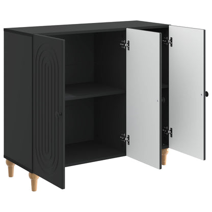 vidaXL Sideboard Black 89 x 34.5 x 80 cm Engineered Wood