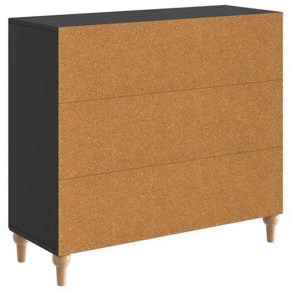 vidaXL Sideboard Black 89 x 34.5 x 80 cm Engineered Wood