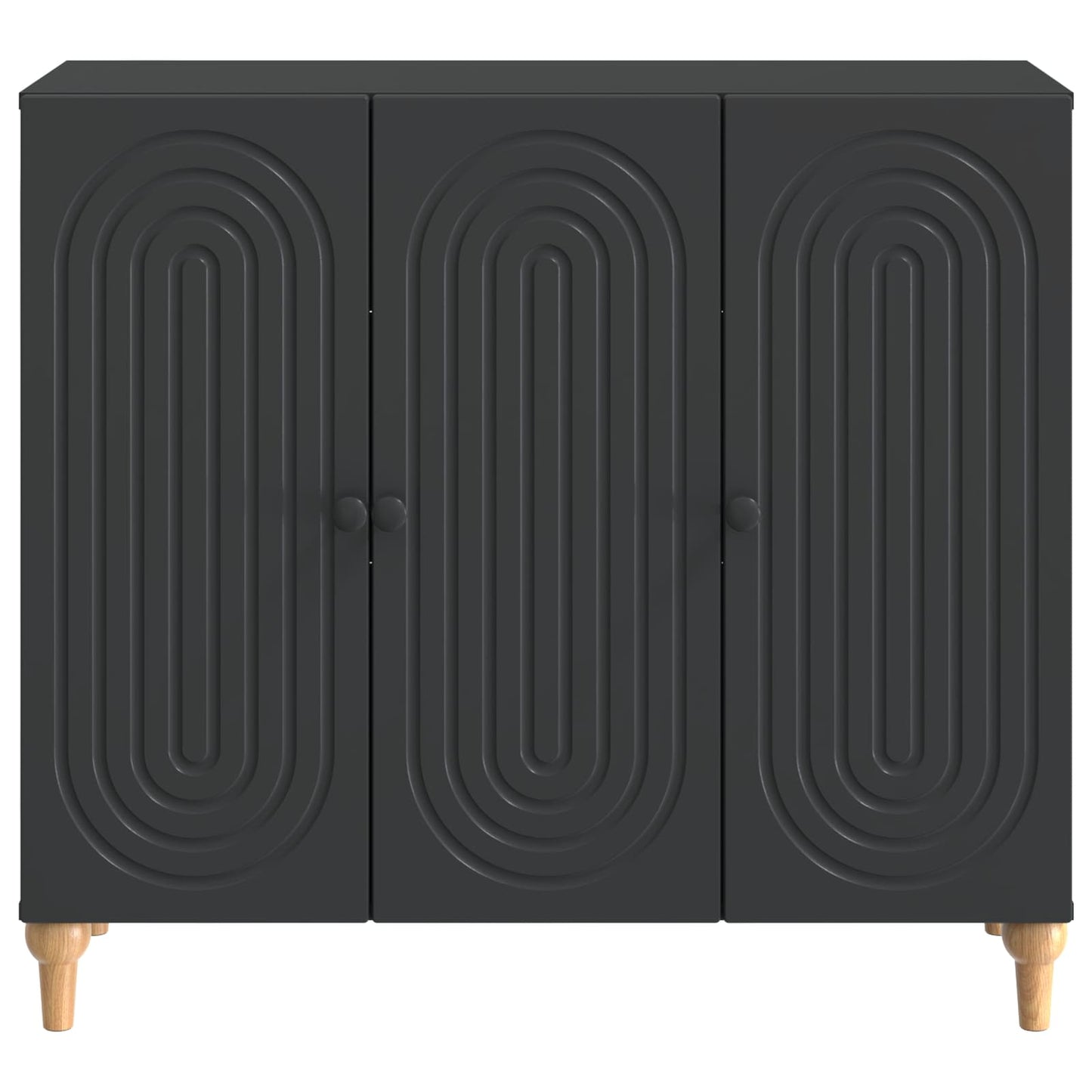 vidaXL Sideboard Black 89 x 34.5 x 80 cm Engineered Wood