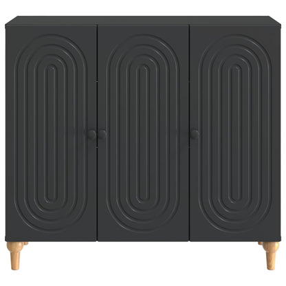 vidaXL Sideboard Black 89 x 34.5 x 80 cm Engineered Wood