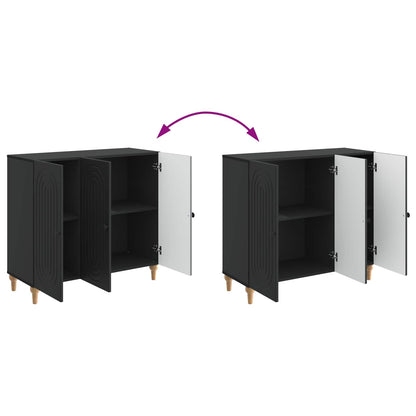 vidaXL Sideboard Black 89 x 34.5 x 80 cm Engineered Wood