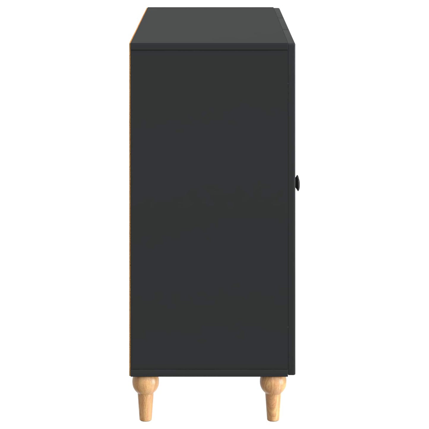 vidaXL Sideboard Black 89 x 34.5 x 80 cm Engineered Wood