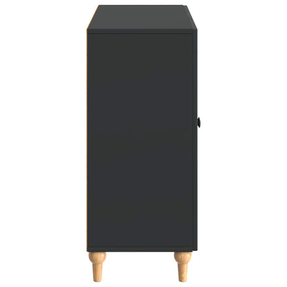 vidaXL Sideboard Black 89 x 34.5 x 80 cm Engineered Wood
