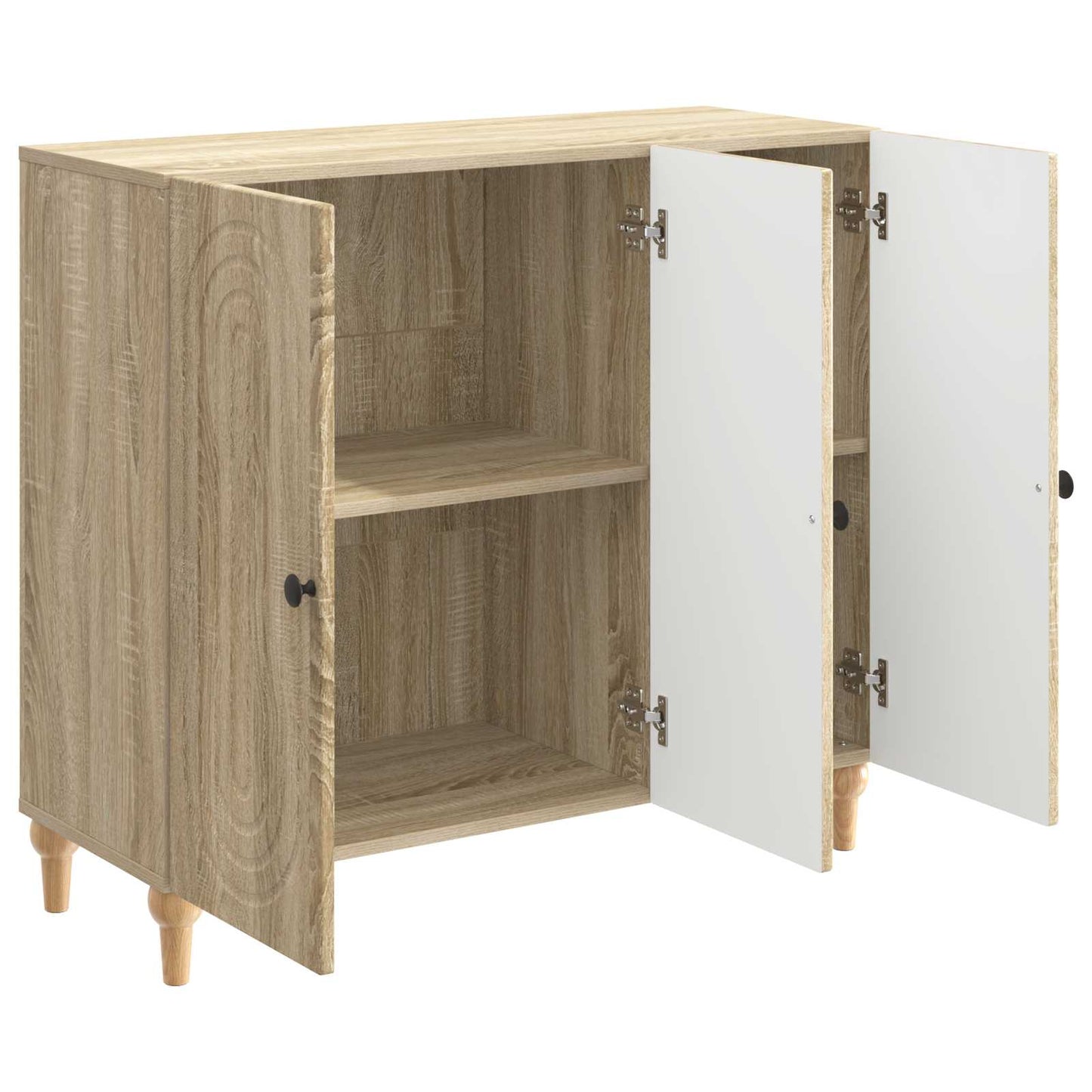 vidaXL Sideboard Sonoma Oak 89 x 34.5 x 80 cm Engineered Wood