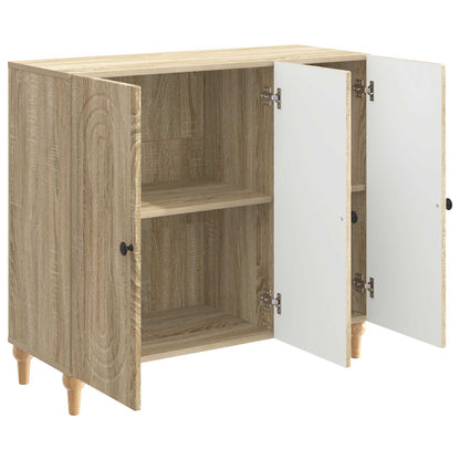 vidaXL Sideboard Sonoma Oak 89 x 34.5 x 80 cm Engineered Wood