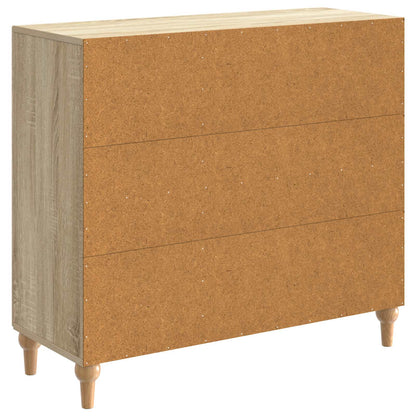 vidaXL Sideboard Sonoma Oak 89 x 34.5 x 80 cm Engineered Wood