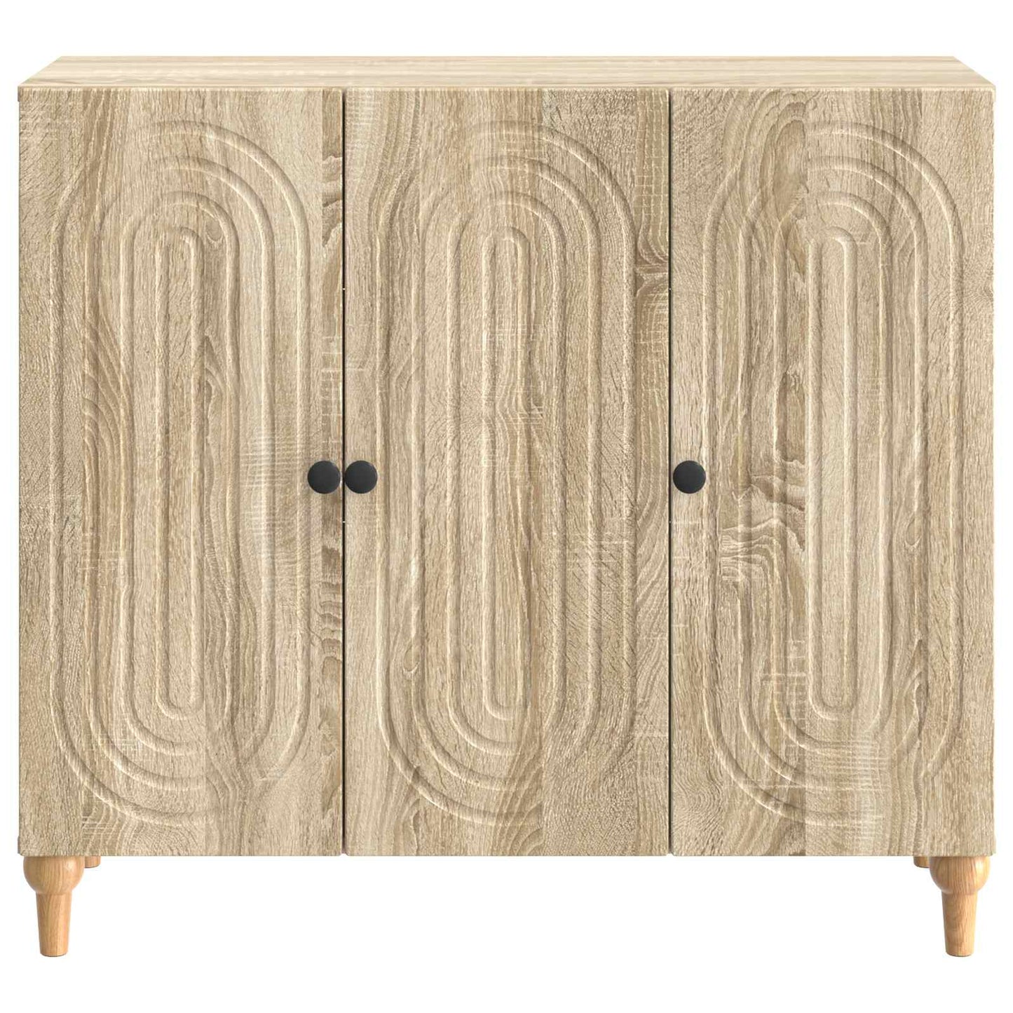 vidaXL Sideboard Sonoma Oak 89 x 34.5 x 80 cm Engineered Wood