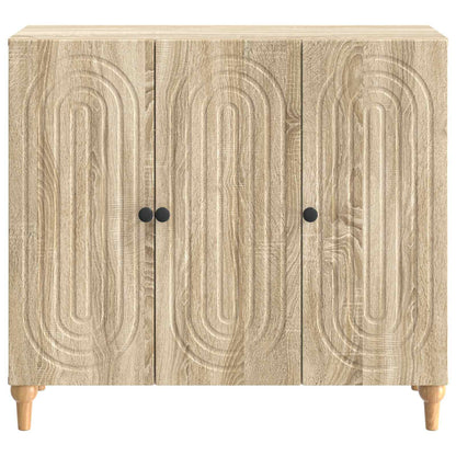 vidaXL Sideboard Sonoma Oak 89 x 34.5 x 80 cm Engineered Wood