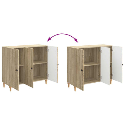 vidaXL Sideboard Sonoma Oak 89 x 34.5 x 80 cm Engineered Wood