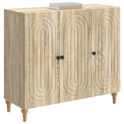 vidaXL Sideboard Sonoma Oak 89 x 34.5 x 80 cm Engineered Wood
