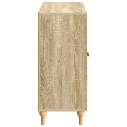 vidaXL Sideboard Sonoma Oak 89 x 34.5 x 80 cm Engineered Wood