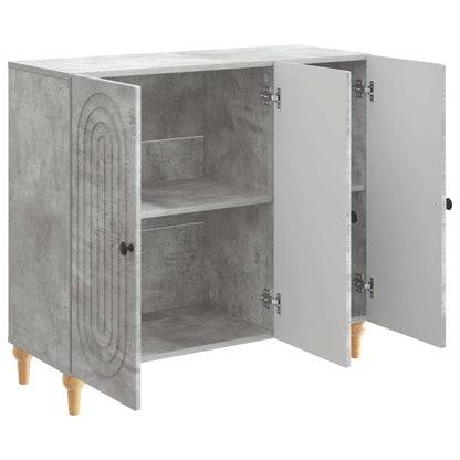 vidaXL Sideboard Concrete Grey 89 x 34.5 x 80 cm Engineered Wood