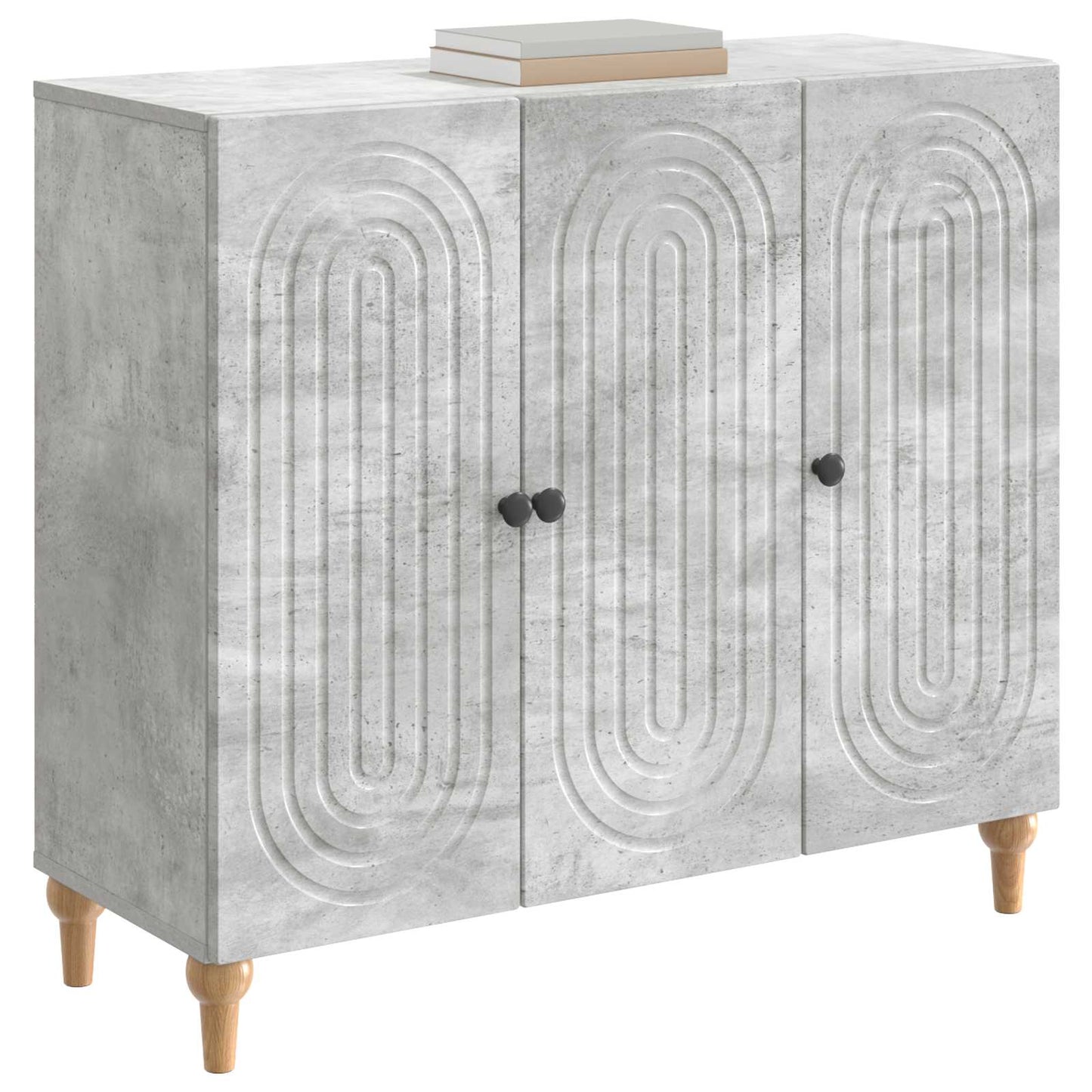 vidaXL Sideboard Concrete Grey 89 x 34.5 x 80 cm Engineered Wood